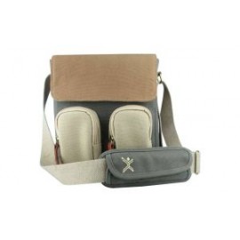 ESTUCHE MINI MESSENGER PARA DSLR CANVAS (CAPUCCINO)