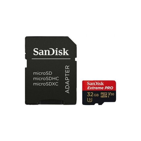 TARJETA DE MEMORIA MICRO SDXC UHS-III EXTREME PRO 32GB 100MB/S 667x CON ADAPTADOR