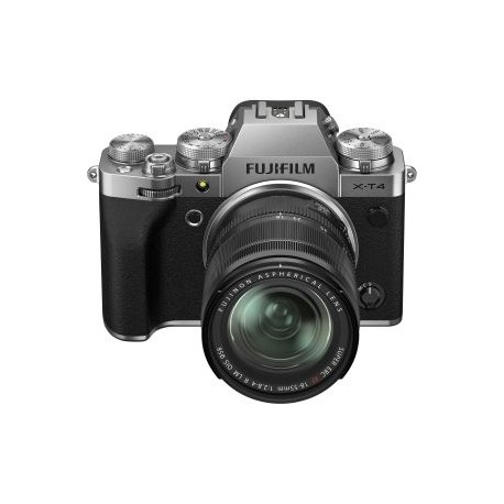 Cámara Mirrorless Fujifilm X-T4 Plata Kit con Lente XF 18-55mm